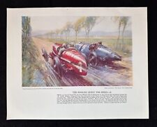 1922 French Grand Prix Felice Nazzaro Fiat F Gordon CROSBY Art Print picture