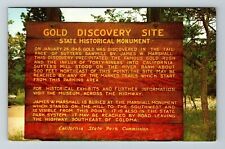 Coloma CA-California Gold Discovery Site Historical Monument Vintage Postcard picture