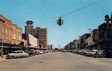 Corsicana TX Texas Downtown Main Street 1950s Navarro County Vtg Postcard A36 picture