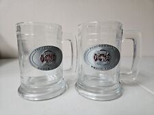 Set Of 2 Glass Mugs Firefighter Pewter Performance Under Fiew picture