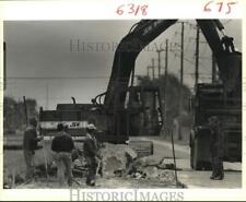 1989 Press Photo Construction on West Metairie near Transcontinental - not07488 picture