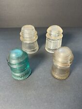 vintage glass insulators lot Of 4 picture
