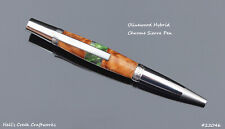 Handcrafted Olive Wood Hybrid Chrome Sierra Pen picture