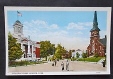 Meriden, CT, City Hall Square, 1920's picture