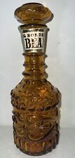 Vintage 1973 Jim Beam Bonded Amber/Brown Glass Whiskey Decanter - EMPTY- picture