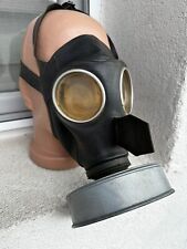 Vintage Civil Defence Gas Mask M34 Wehrmacht 1934 German WW2 WWII Rare Black picture