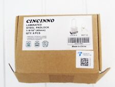 Cincinno Laminated Steel Padlocks Keyed Alike Set of 6，1-9/16