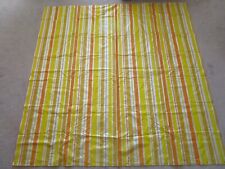 Vintage Striped Vinyl Shower Curtain Psychedelic 1970s Era Mid-century picture