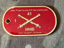 Headquarters & Headquarters Battery HHB 1st Battalion 41st FAR Challenge Coin picture