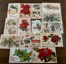 Nice Lot of 14 ~Winsch ~Antique ~ Christmas Postcards~ 1900's~in Sleeves~k-39 picture