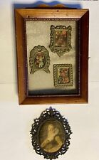 Antique Deep Wall Wooden Shadowbox Frame 3 Pictures & Oval Brass Velvet Picture picture