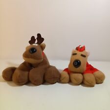 Vintage Rodney & Rhonda Reindeer Plush Hallmark Christmas Xmas Decor Holiday Toy picture