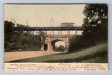Cincinnati OH-Ohio, Eden Park Viaduct, c1907 Antique Vintage Souvenir Postcard picture
