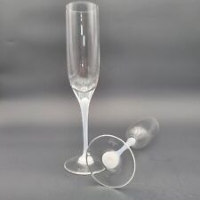 Set of 2 Rosenthal Studio-Line Germany Frosted stem Iris fluted Champaign glass picture