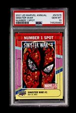 2021 Upper Deck Marvel Annual Sinister War #1 N1S15 PSA 10 GEM MINT SPIDER-MAN  picture