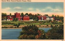 Postcard ME Bangor Eastern Maine General Hospital Linen Antique Vintage PC H8913 picture