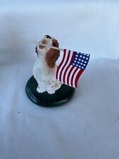Byers Choice Carolers Patriotic Singing Dog w/ USA Flag picture