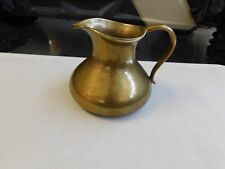 Vintage Solid Brass Small Pitcher 3 LBS picture