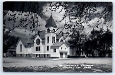 Postcard IA 1954 Britt Methodist Church RPPC B&W Photo View H3 picture