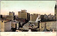 Philadelphia PA-Pennsylvania, Bird's Eye View City, Vintage Postcard picture