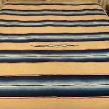 Vintage Ex Large Mexican Navajo Blanket Throw Sarape Serape Southwestern 84”x58 picture