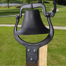 Outdoor Church School Antique Vintage Style Large Cast Iron Dinner Farm Bell picture