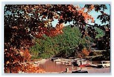c1950's Jenny Wiley State Park Car Boat Near Prestonsburg Kentucky KY Postcard picture