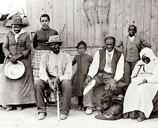 1860s HARRIET TUBMAN with Rescued Slaves Photo  (212-F) picture