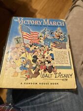 DISNEY ~ 1942 ~ THE VICTORY MARCH ~ MECHANICAL BOOK ~ W.W.II ~ Kids Savings Bond picture