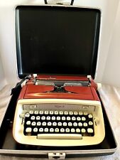 Vintage Royal Custom Red Portable Manual Typewriter With Case Parts Only picture