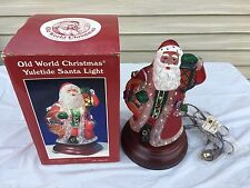 1997 EM Merck Old World Christmas Yuletide Santa Light w Box picture
