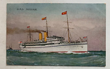 Vintage 1912 Ship Postcard P&O Peninsular & Oriental Steam Navigation HMS Medina picture