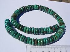 web Turquoise average size 12x3 +12x5mm Beads Gemstone 16 Inch Strand 100 grams picture