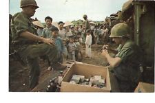 Vintage Mike Roberts Postcard Vietnam War SC11976 US Medical Team Render Village picture