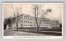 Rochester NY- New York, Madison Junior High School, Vintage c1925 Postcard picture
