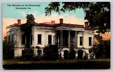 Postcard Georgia Savannah Mansion at the Hermitage 5T picture