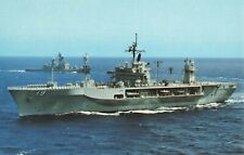 Postcard USS Blue Ridge LCC-19 Amphibious Command Ship picture