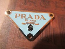 PRADA ZIP PULL   1''x1.5'' gold tone BABY BLUE ,   THIS IS FOR 1 picture