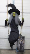 SPIRIT HALLOWEEN SWINGING WITCH 60 INCH PROP DISPLAY SCARY picture