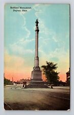 Dayton OH-Ohio, Soldiers' Monument, Vintage Postcard picture