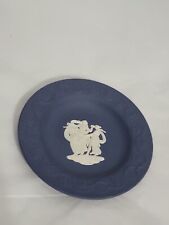 Wedgwood Round Dark Cobalt Blue Trinket Dish Pin Dish Three Dancing Women Graces picture