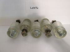 Vintage Hemingray Clear Insulators with posts qty 5 (lot#76) picture