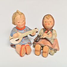 Vintage Early Goebel Hummel Figurines Joyful & Happy Pastimes Germany # 53 & 69 picture