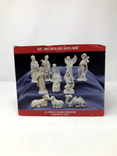Heritage 11 Piece Kohl's Porcelain St. Nicholas Nativity Set O'Well Hand Painted picture