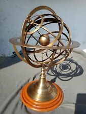   Fully Brass Armillary Sphere Engraved Nautical Astrolabe Rashi Armillary gifts picture