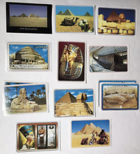 13 Unused Egypt Color Postcards Pyramids Sphinx Tut Ramses Mosque OLD STOCK picture