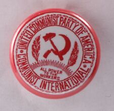 Communist Party USA CPUSA Pin Badge Button America Labor 1