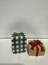 2023 Hallmark VIP Ceramic Salt & Pepper Shakers Christmas Present Gift Box. New picture