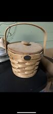 Vintage Small Round Peterboro Basket With Lid picture
