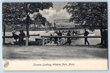 Whalom Park Massachusetts Postcard Steamer Landing Exterior View c1905 Vintage picture